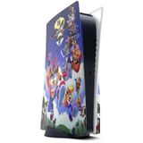 Skin Adesivo Ps5 Com Disco E 2 Controles Dualsense Crash B1