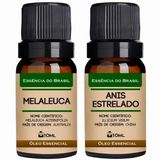 Kit 2 Óleos Essenciais 10ml - Melaleuca + Anis Estrelado