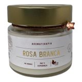 Vela Perfumada Rosa Branca Atria Aromática Indiana 140g