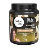 Salon Line Sos Cachos Arginina Reconstrução Creme Pentear1kg
