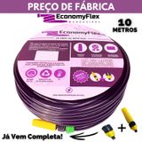 Mangueira De Jardim Doméstica Roxa Economyflex 10 Metros