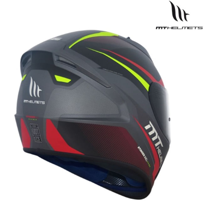 Capacete MT Stinger Divided Matt (Grey-Red-Yellow) M/58 Carrefour