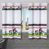 Cortina De Cozinha 2,20m X 1,30m Oxford Janela Angola