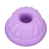 Forma De Silicone Para Pudim E Bolos- Cor Roxo