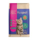 Granulado Higiênico De Madeira Huspet Para Gatos - 4 Kg