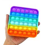 Brinquedo Pop It Quadrado Fidget Anti Stress Spinner