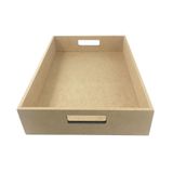 Bandeja Cesto Retangular G Mdf 40x30x6,5 Cm Decoração