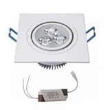 Lâmpada Led 3w Quadrada - Branco Quente - Bivolt