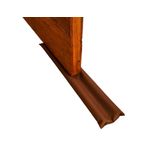 Veda Protetor De Porta Tecido Marrom 120cm