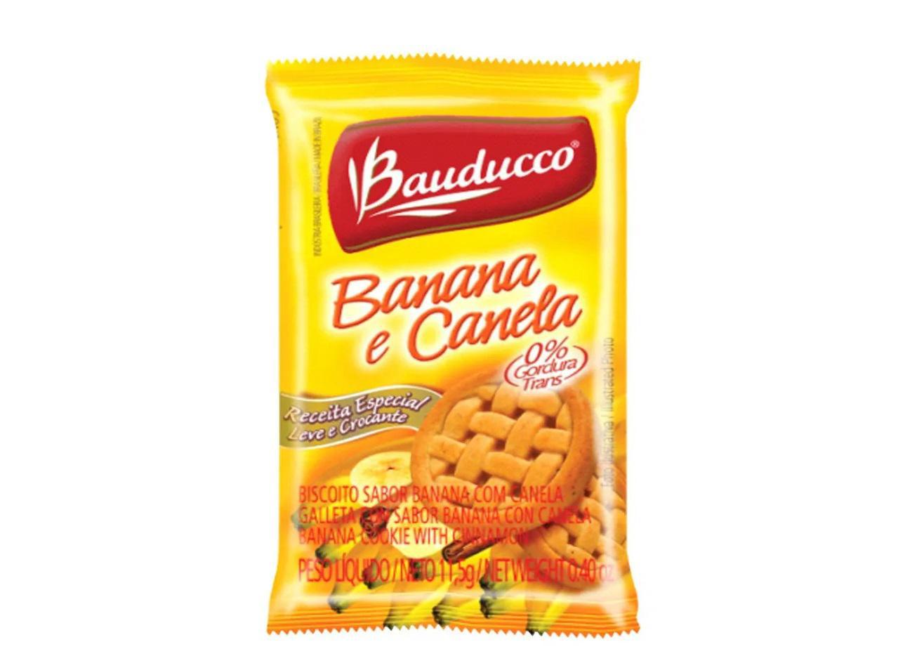 Biscoito Banana E Canela Bauducco Sachê 13,9g Com 80 Sachês