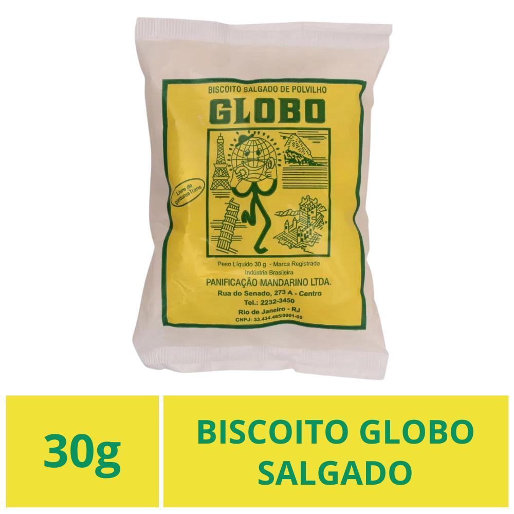 Biscoito Globo Salgado, Rio De Janeiro, Pacote 30g