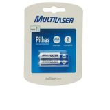 Pilha Recarregavel Aaa (1000Mah) 2 Unidades Multilaser MULTILASER Multilaser