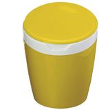 Lixeira Multiuso Com Tampa Basculante 2,7l Amarelo Astra