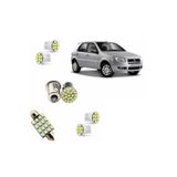 Kit Lâmpadas Led Fiat Palio 08-13 - Iluminação Completa