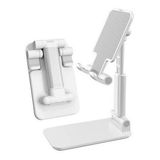 Suporte De Celular Smartphone Ajustável Mesa Branco