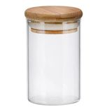 Pote Hermético Borosilicato Com Tampa Bambu 150ml Yangzi Uni