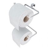 Porta Papel Higiênico Rolo Duplo Suporte Banheiro Premium
