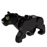 Boneco Blocos De Montar Pantera Negra Animal Floresta