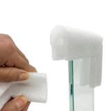 24 Protetor Borda Espuma Polietileno Cantoneira 10x10cm