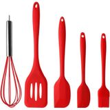 Jogo Utensílios Cozinha 5 Peças Silicone