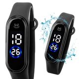 Relogio Feminino Led Digital Prova Dagua Silicone Ou Relogio