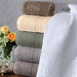 Toalha De Rosto Felpuda Buettner Com Renda - Kit 01 Unidade