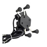 Suporte Celular Motocicleta Com Carregador Universal Usb