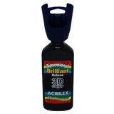 Tinta Dimensional Brilhante Relevo 3d 35ml Preto Acrilex