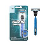 Aparelho De Barbear Masculino Gillette Mach3 Sensitive-acqua