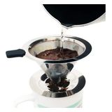 Coador De Café Pour Over Aço Inox - Não Precisa De Filtro