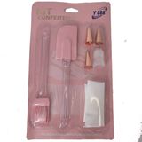 Kit De Confeitar Para Bolo Saco Bicos Pincel Espátula