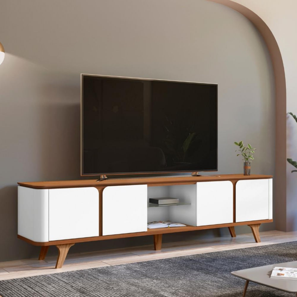 Rack Para Tv Até 60 Polegadas 4 Portas 217cm Roma Casa D