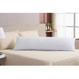 Fronha Para Travesseiro Corpo 90 Centimetros Branco Ziper