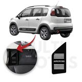 Descanso De Pé Citroen Aircross 17 A 20 Aço Escovado Preto