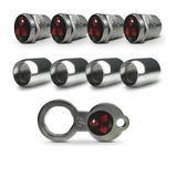 Tampa Bico Valvula Pneu Roda Inox Antifurto Mitsubishi