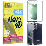 Capinha Samsung S22 + Película Premium Nano 9d Armyshield