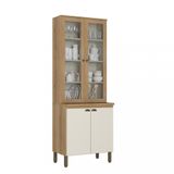 Cristaleira 4 Portas Com Vidro Finesse Thb