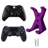 Suporte De Parede Controle Video Game Xbox One S X Roxo