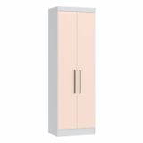 Guarda Roupa Modulado 2 Portas Infinity  Branco Line/blush Line