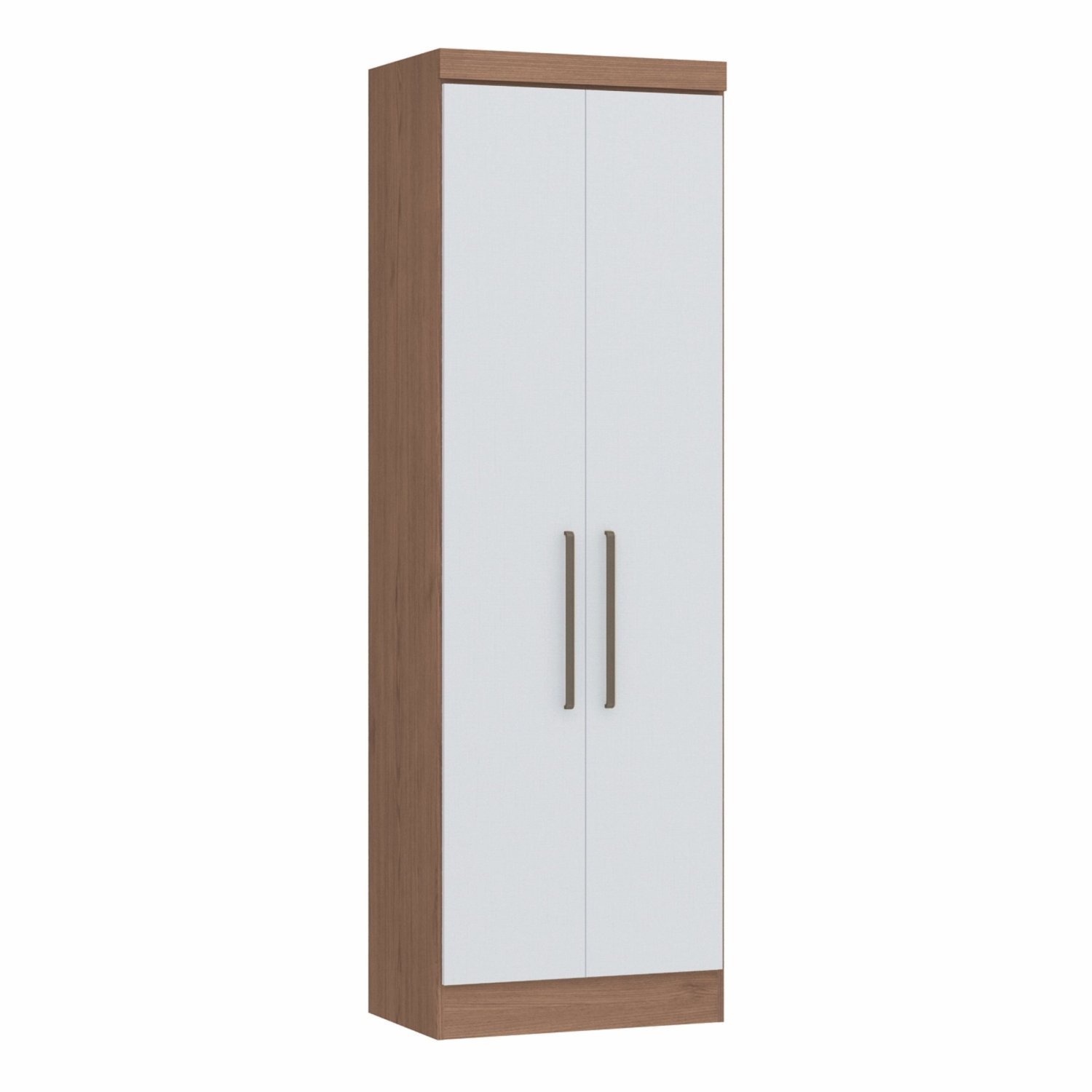 Guarda Roupa Modulado 2 Portas Infinity  Macadâmia/branco Line