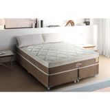 Cama Box Queen 158x198x58cm Molas Ensacadas Orion  Branco/marrom