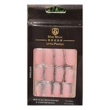 Blue Moon Unhas Postiças Rosa Autocolantes Tamanho Médio (24 Unidades)