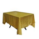 Toalha De Mesa Shantung Seda Dourado Natal 160x200