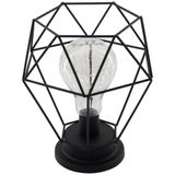 Luminária Vintage Decoração Industrial Luz De Led Amarela