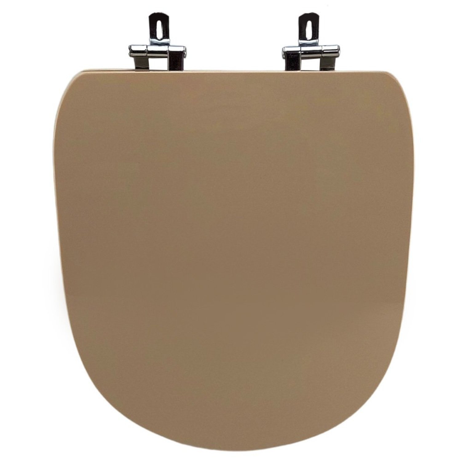 Assento Sanitário Poliéster Para Louça Life/vogue Plus Celite/deca Super Luxo Cromado Creme