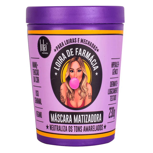 Lola Cosmetics Loira de Farmácia - Máscara Matizadora - 230g