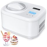 Sorveteira Automatica Capacidade 1 Litro Com 4 Modos Branca, 110v, Kumio Ice 1032y, Branco