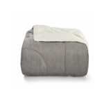 Cobertor Sherpa Casal 220 X 235cm Chevron Hedrons