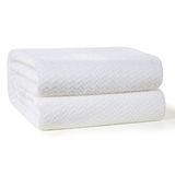 Cobertor Plush Tweed 280gr/m Casal 220x230cm Branco Hedrons