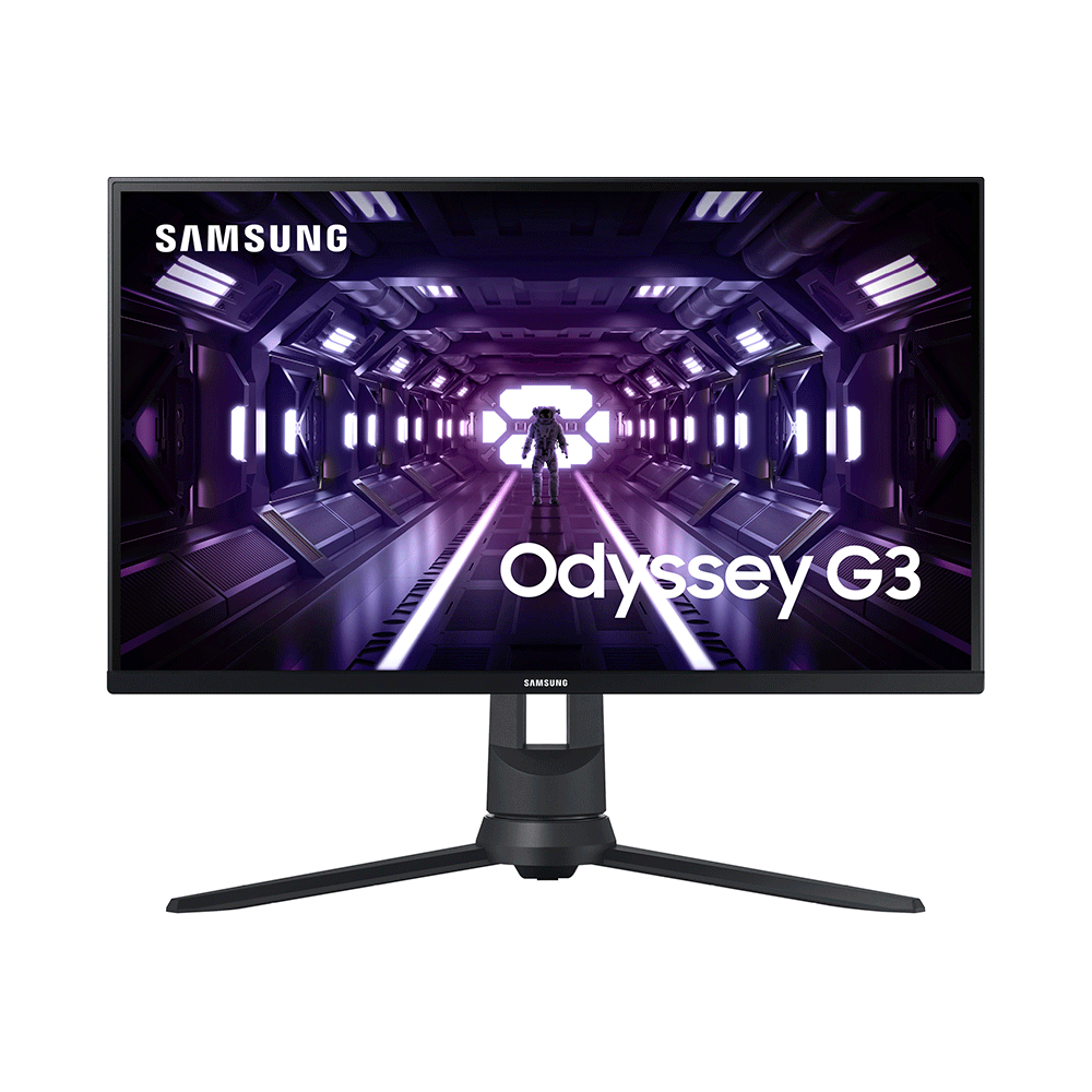 Monitor Gamer Samsung Odyssey 24" FHD, 144 Hz, 1ms, HAS, HDMI, DP, VGA, Freesync, G3